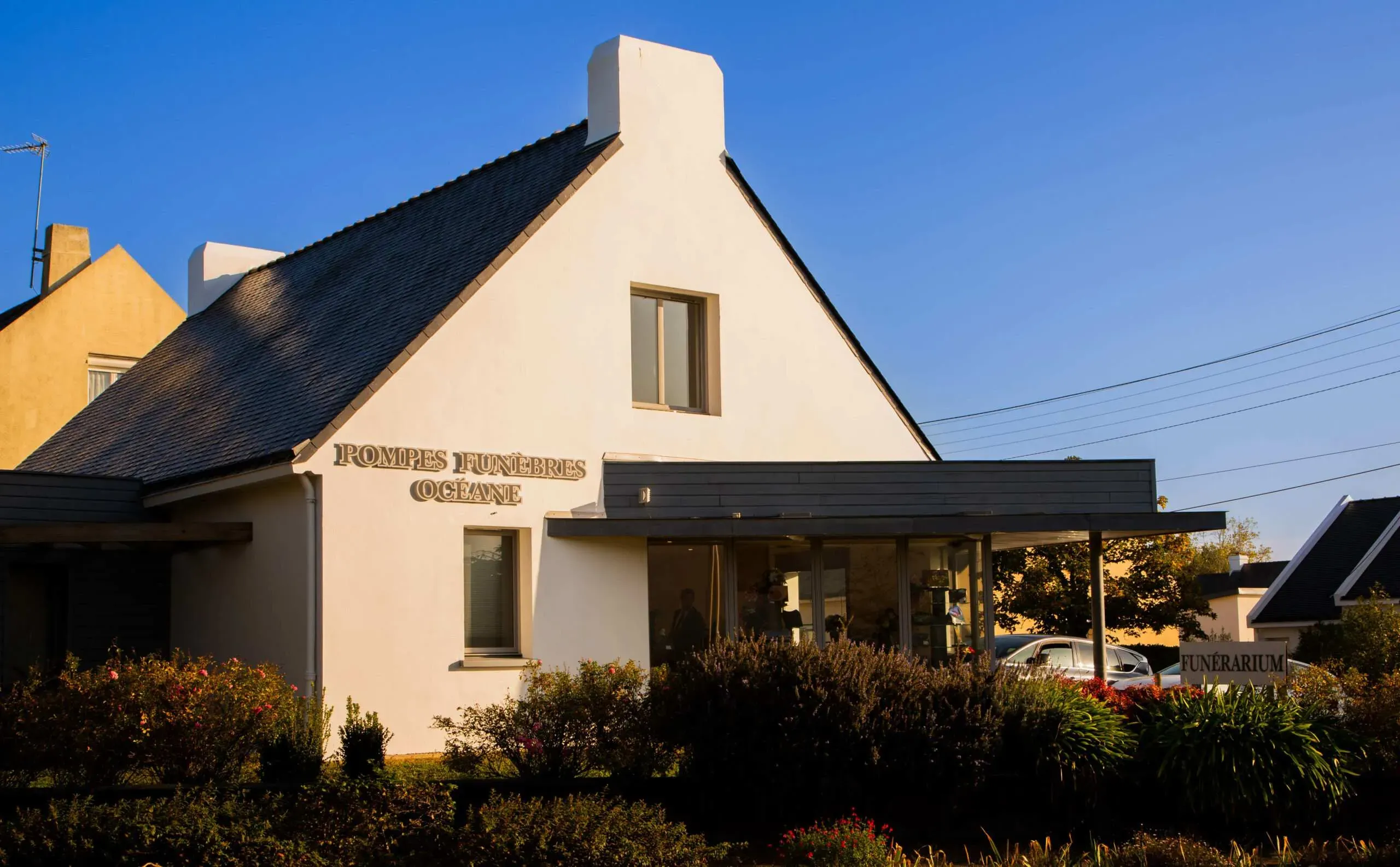 Agence des Pompes Funèbres Océane à Guérande avec espace funérarium